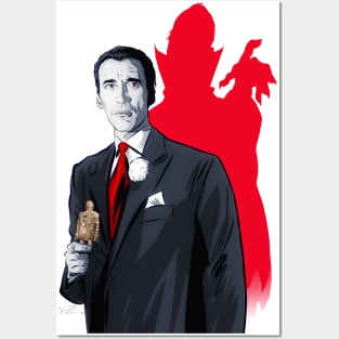 Christopher Lee - An illustration by Paul Cemmick Posters and Art